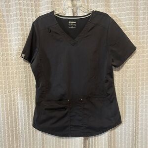 Scrubstar Ultimate Women's‎ Large Pewter Gray V-Neck Scrub Top WM12T90